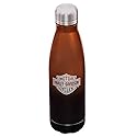 Harley-Davidson Electroplate B&S Metallic Stainless Steel Water Bottle - 17 oz.