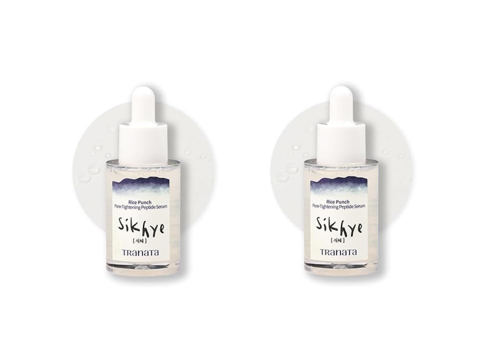 TRANATA Rice Lipids Peptide Serum -UK Vegan Society Certified Glass Skin Mask 80% Rice Extract Niacinamide Adenosine for Glass Skin, Pore Care Beauty & Personal Care TRANATA