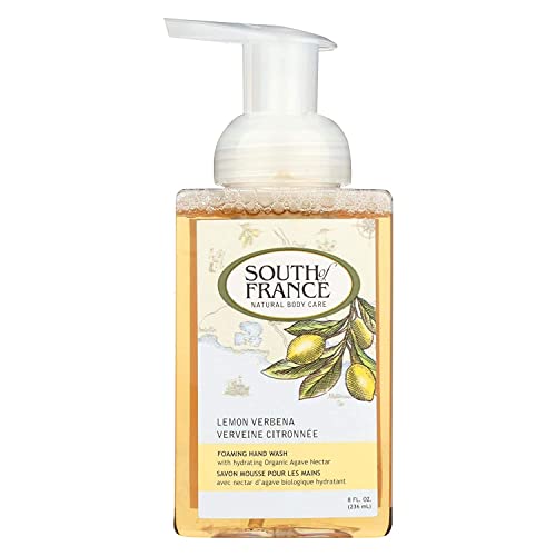 South Of France Foaming Hand Wash Lemon Verbena With Hydrating Organic Agave Nectarc 8 Oz