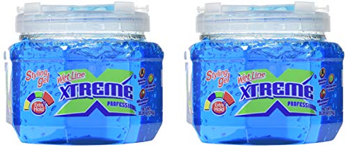 Xtreme Professional Wet Line Styling Gel Extra Hold Blue, 35.26 oz (Pack of 2)