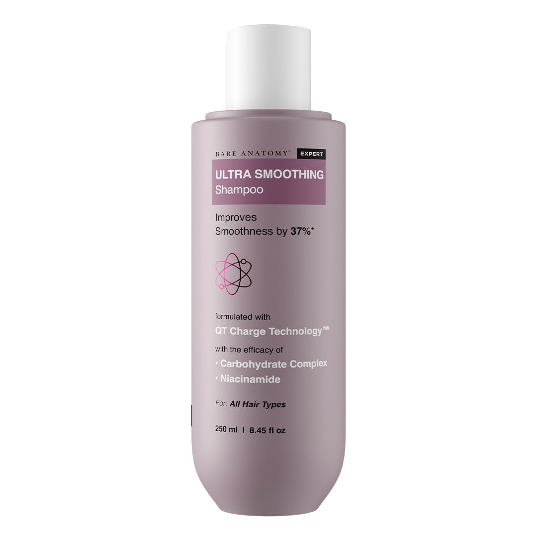 Bare Anatomy Ultra Smoothing Hair Shampoo | Restores Smoothing & Texture by 27% | Dry & Frizzy Hair | Paraben & Sulfate Free | For Women & Men | 250ml Beauty and Personal Care Bare Anatomy Default Title
