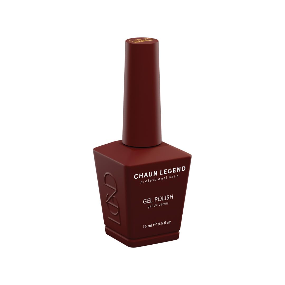 Chaun Legend Gel Nail Polish | Ryana's Red Kiss LG5207 (dark red wine) | Soak Off UV LED Cure Gel Polish High Gloss 15ml Beauty & Personal Care Chaun Legend Professional Nails