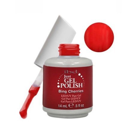 IBD Just Gel BING CHERRIES Soak Off Red Nail Polish UV Manicure .5 oz Salon Pedi Beauty & Personal Care Zupishi