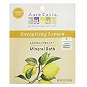 Aura Cacia Energizing Lemon Mineral Bath Packet, 2.5 Ounce Packet