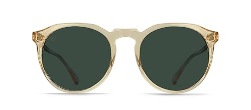 Raen Remmy 49 Polarized Round Sunglasses, Champagne Crystal, 49 mm