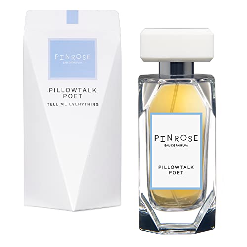 PINROSE Pillowtalk Poet Eau de Parfum – Clean, Vegan, Cruelty-Free Women’s Perfume with Essential Oils, Powder, Ambergris, Musk & Sandalwood