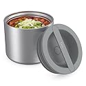 Bentgo Stainless Insulated Food Container - 2.4 Cups (19 oz), Triple-Layer Insulation, Vacuum Seal, Leak-Proof, Built-In Handle, Wide Opening…