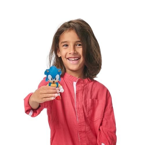 Heroes of Goo Jit Zu Sonic The Hedgehog, Speed Surge Sonic, Powered Up with Glow Surge Giving Him Glow-in-The-Dark Powers, Squishy, Stretchy Filling…
