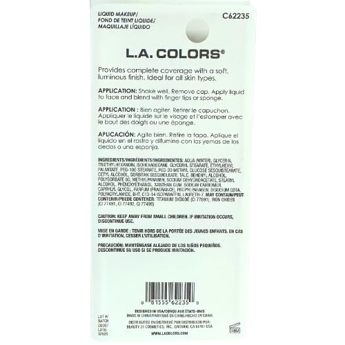 LA Colors Liquid Makeup, Tan, C62235, 0.41 fl oz