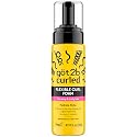 Got2B Curled Flexible Curl Foam, 6.7 Fl Oz, Hair Mousse for Frizz Control and Heat Protection, Lightweight Hold, No-Crunch Definition for Wavy & Curly