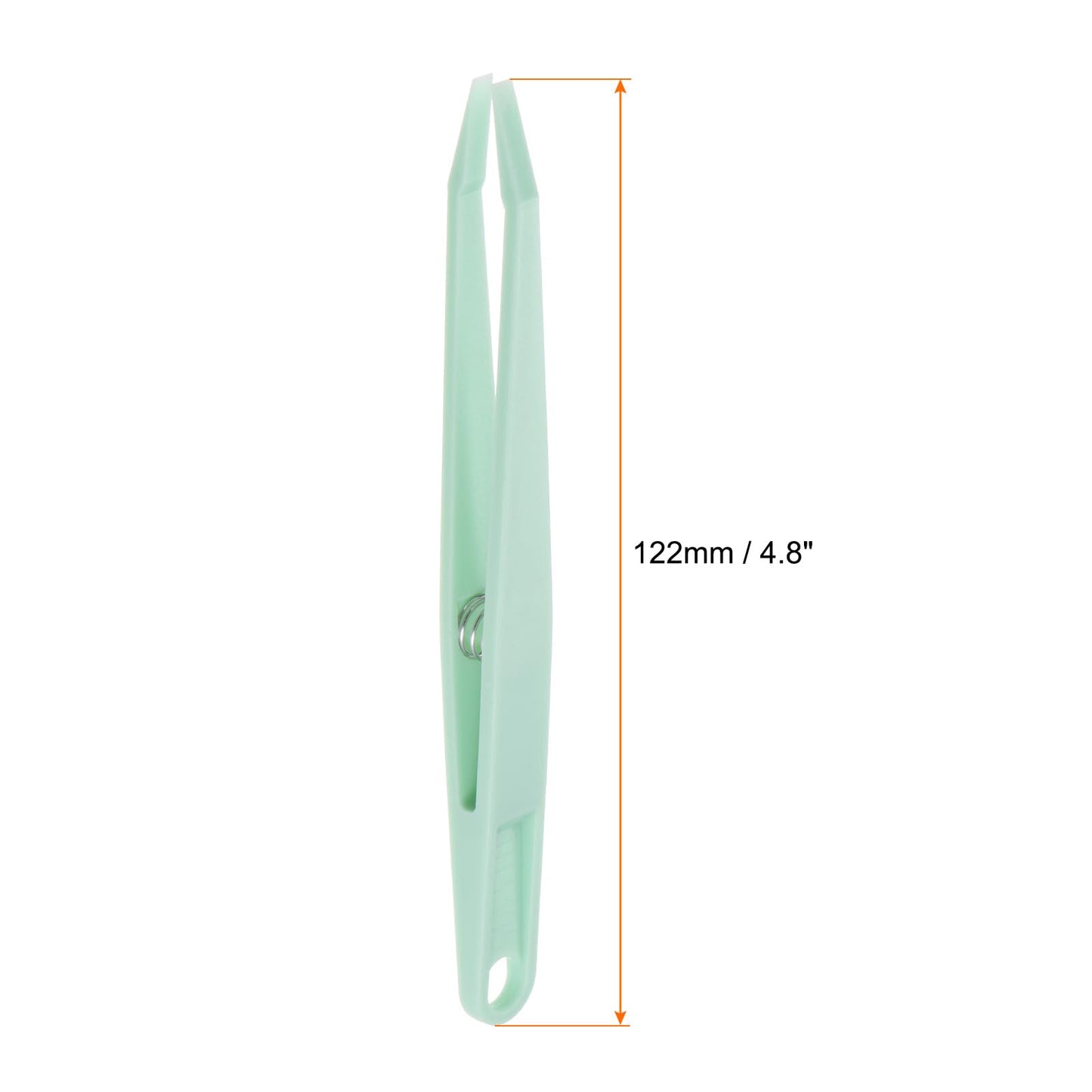 HARFINGTON 3pcs Sticker Tweezers for Crafting 4.53" Flat Tip with Spring Plastic Tweezers Craft Tweezers for Stickers, Scrapbooking, Eyelash Beauty and Personal Care HARFINGTON