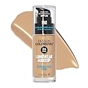 Revlon Liquid Foundation, ColorStay Face Makeup for Normal & Dry Skin, SPF 20, Longwear Medium-Full Coverage with Natural Finish, 180 Sand Beige, 1 fl