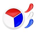 Red White Blue Face Body Paint - USA American Flag 3 Colors Makeup Face Painting Palette for America's Patriotic Events 4th of July, Independence Day