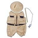 Fisherman w/Hat and Pole Outfit Teddy Bear Clothes Fits Most 14" - 18" Build-A-Bear and Make Your Own Stuffed Animals