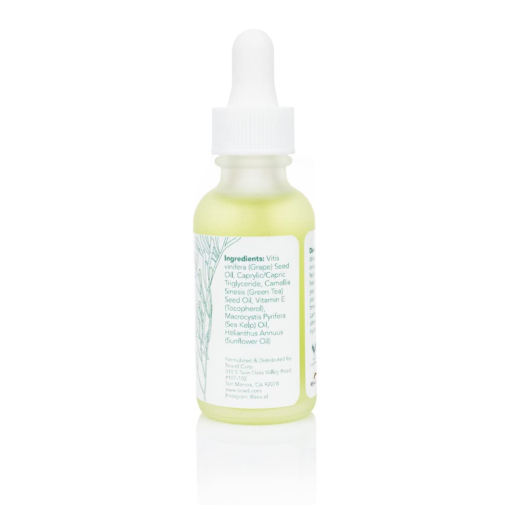 Sea-El Matcha Face Oil Skincare - Hydrating Glow Green Tea & Sea Kelp Facial Oil Blend - Calming & Deeply Penetrating Antioxidant-Rich Moisturizer