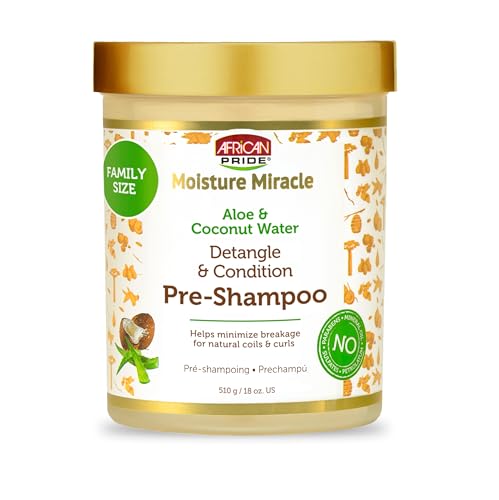 African Pride Moisture Miracle Pre-Shampoo Hair Detangler with Aloe & Coconut Water | Minimizes Breakage, Hydrates & Strengthens | Pre-Poo Treatment Beauty and Personal Care African Pride Default Title