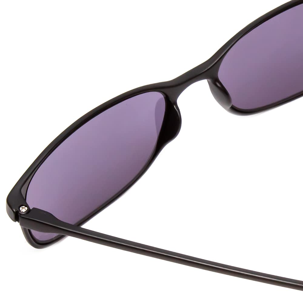 Calabria 720T Flexie Square Reading Sunglasses +6.00 Ebony Men/Women Bendable Sunglass Reader Flexible UV Protection TR90