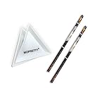Crystal Pick up Tool Rhinestones Picker Pencil Nail Art Gem Wax Pen Yellow 2pcs + 3 Triangular plates
