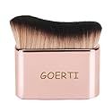 GOERTI Professional Body Makeup Brush, Kabuki Foundation Brush Makeup Brush, Self Tanner Brush, Self Tanning Applicator, Blend & Blur Body Bronzer Tan