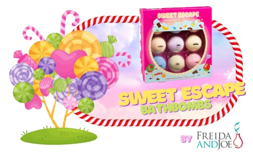 Sweet Escape Candy Fruity Juicy Sweet Treat Bomb Bath Fizzers Bath Bomb Gift Set for Women - 9 Large Bath Bombs Aromatherapy Luscious Fragrance Bath…