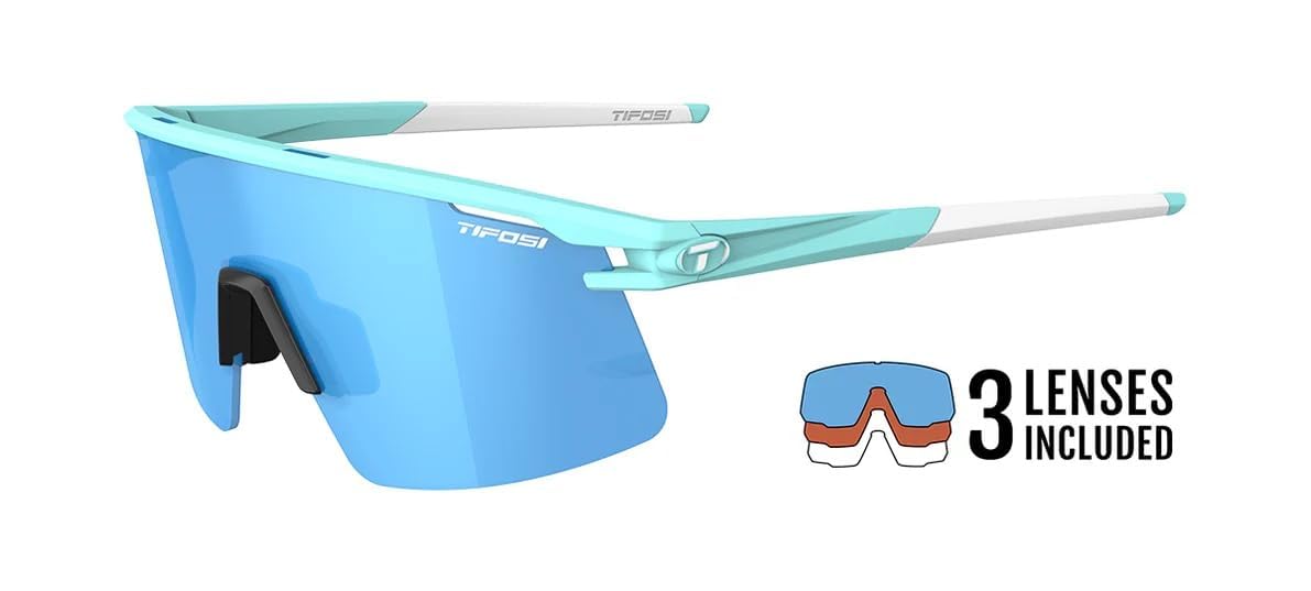 Tifosi Optics Moab Lite Sunglasses (Glacier Blue (Clarion Blue, AC Red, Clear))
