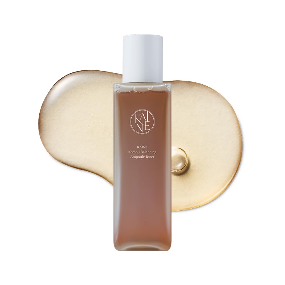 KAINE Kombu Balancing Ampoule Toner for Glass Skin, Deep Hydration & Skin Barrier Strengthening with 1% Panthenol and 60% Fermented Kombu, Korean Skin