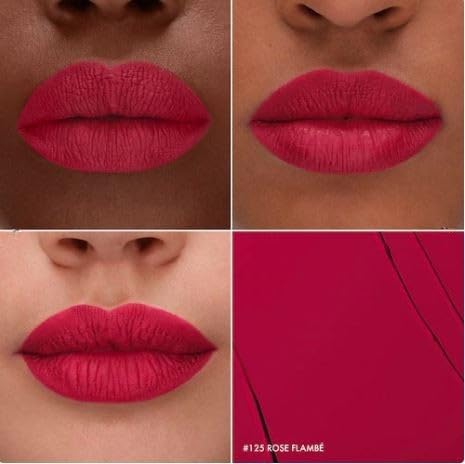 SEPHORA Favorites Cream Lip Stain Liquid Lipstick - 125 Rose Flambe (matte hot pink red) - 5 mL/ 0.6 fl oz
