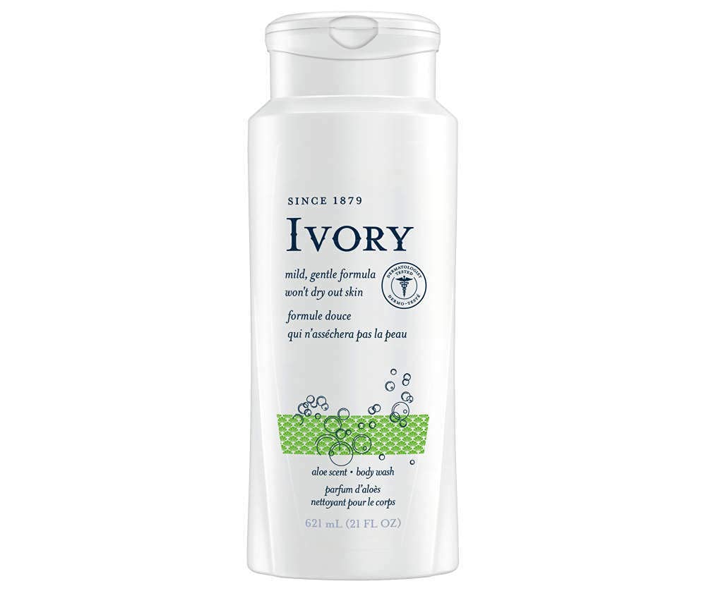 Ivory Scented Body Wash, Aloe 21 oz (Pack of 8)