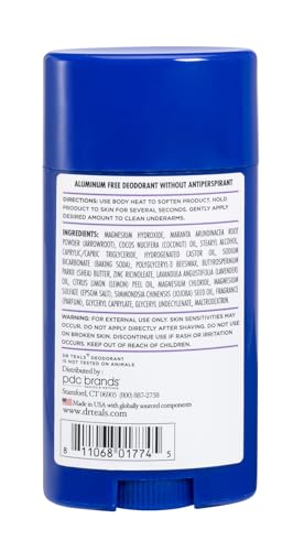 Dr Teal's Aluminum Free Deodorant - Lavender - Paraben & Phthalate Free - 2.65 oz