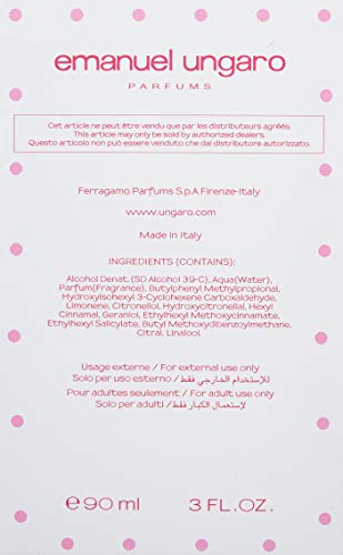 Ungaro Party Eau De Toilette Spray for Women, 3.0 Ounce
