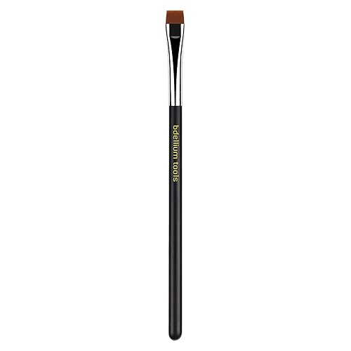 Bdellium Tools Professional Makeup Brush - Maestro Series 714 Flat Eye Definer - With Soft Synthetic Fibers, For Eye Definition (Black, 1pc)