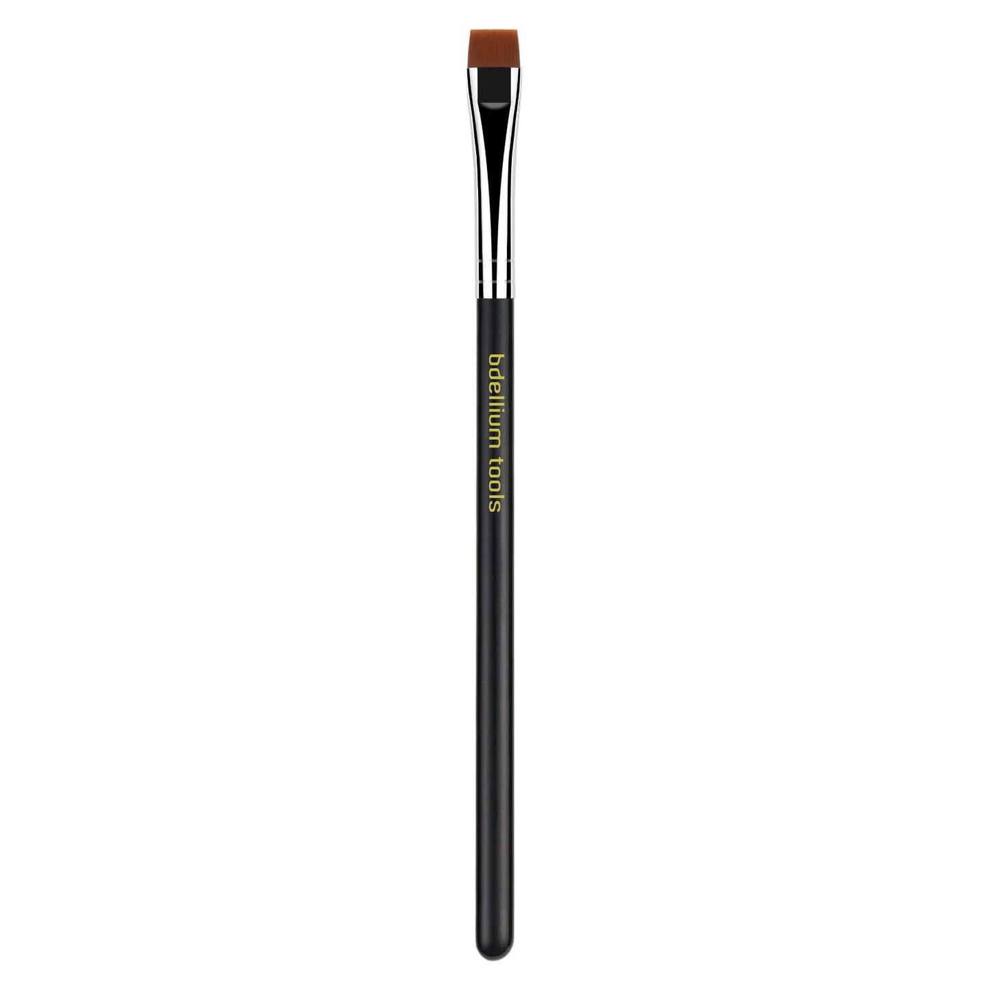 Bdellium Tools Professional Makeup Brush - Maestro Series 714 Flat Eye Definer - With Soft Synthetic Fibers, For Eye Definition (Black, 1pc)
