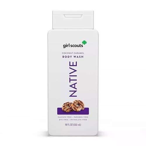 Native - Limited Edition Girl Scouts Cookies, Coconut Caramel Body Wash 18 Fl Oz Beauty & Personal Care Native