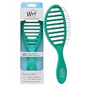 Wet Brush Speed Dry Hair Brush, Amazon Exclusive Aqua, Vented Design & Soft HeatFlex Bristles, Blow Dry Safe, Ergonomic Handle Manages Tangles