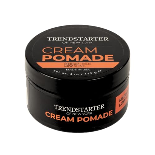 TRENDSTARTER - CREAM POMADE (4oz) - Medium Hold - Low Shine - Water-Based All-Day Hold Premium Hair Styling Pomade Putty Products