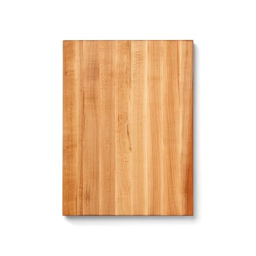 John Boos R-Board Series Rectangular Wooden Maple Cutting Board 20”x15” - 1.5” Thick, 12-lb Reversible Butcher Block with Edge-Grain & Finger Grips…
