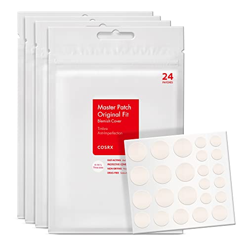 COSRX Acne Pimple Patches Absorbing Hydrocolloid Original 3 Size Patches for Blemishes and Zits Cover, Absorbs Zits & Blemish, Spot Stickers for Face Beauty and Personal Care COSRX Default Title