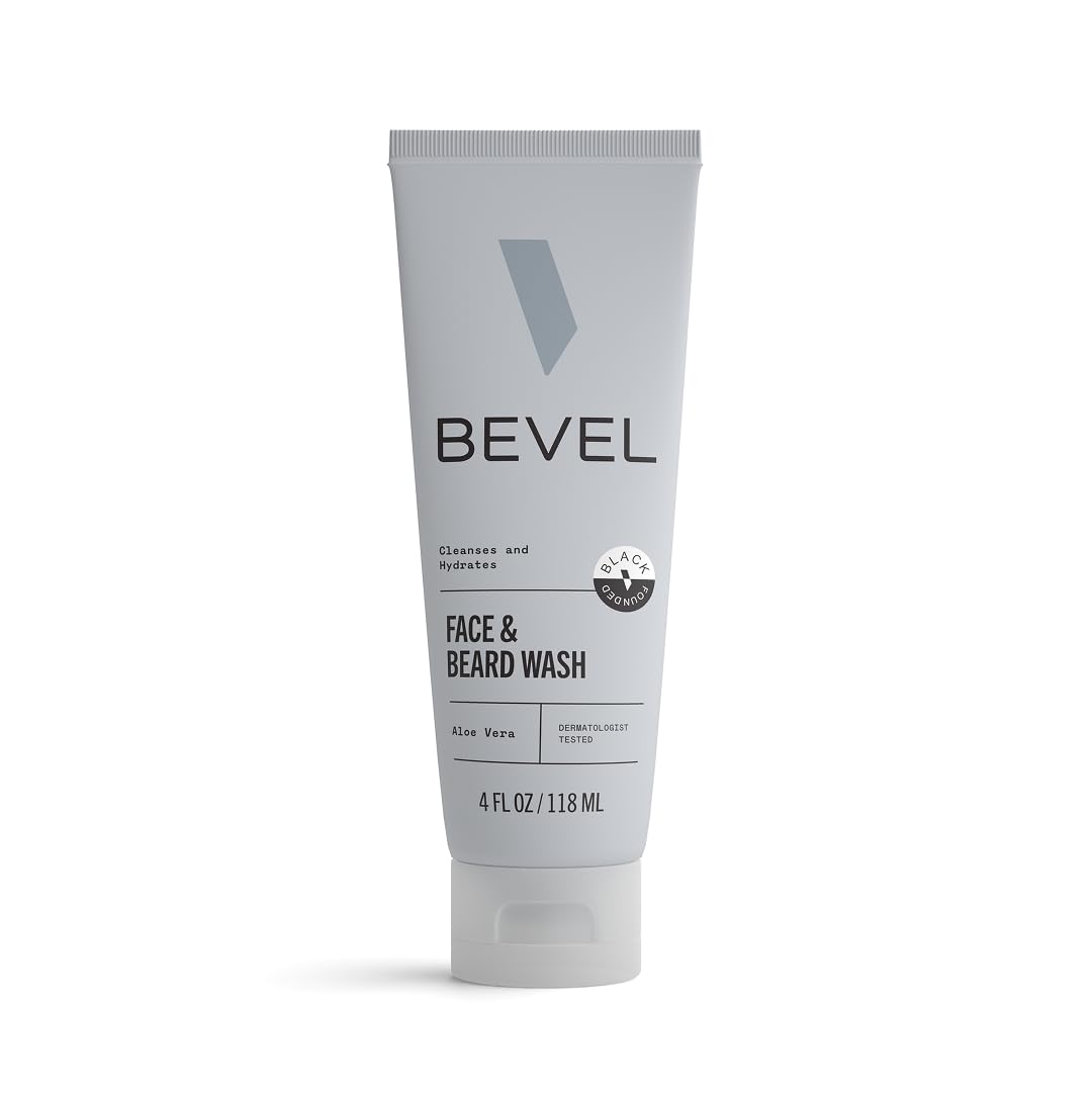 Bevel Face & Beard Wash For Men With Witch Hazel & Aloe Vera Cleansing Mens Face Wash That Hydrates and Brightens Skin and Softens Beard, 4 FL Oz Beauty and Personal Care Bevel Default Title