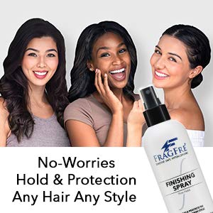 FRAGFRE Hair Finishing Spray Firm Hold 8 oz - Hair Spray for Sensitive Skin - Fragrance Free Hypoallergenic Parabens Free - Holds and Protects Your