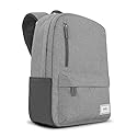 Solo New York Laptop Backpack for Women & Men -Carry On Bookbag for Travel & Work, Lightweight Bag, Side Mesh Pockets, Fits 15.6" Computer - Re:Cover, Grey