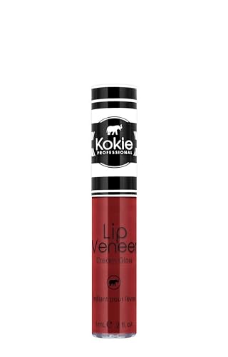 Kokie Cosmetics Lip Veneer Cream Lip Gloss, Fired Up, 0.2 Fluid Ounce