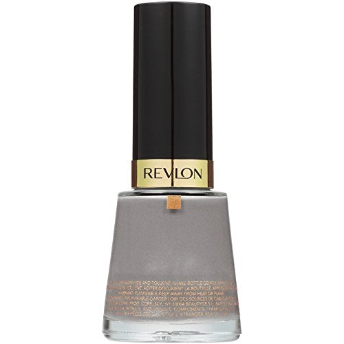 Revlon Nail Enamel, Chip Resistant Nail Polish, Glossy Shine Finish, in Black/Grey, 905 Sophisticated, 0.5 oz