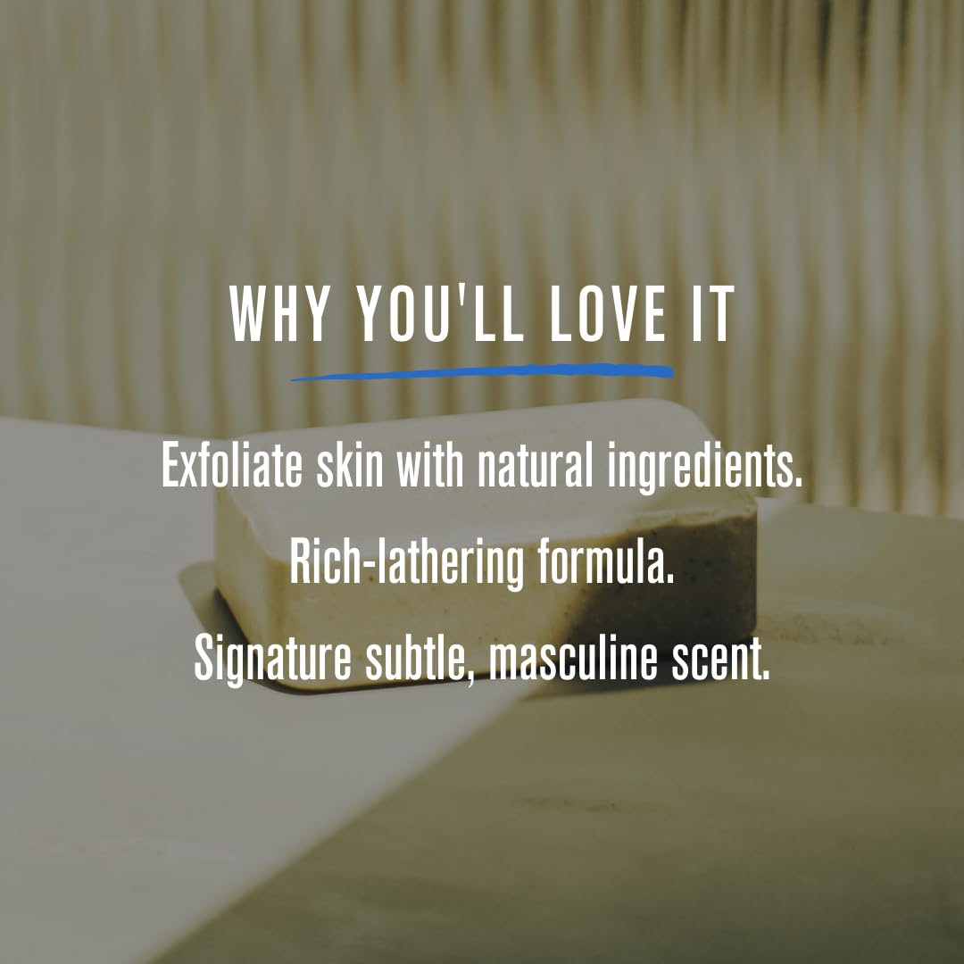 Baxter of California Men’s Exfoliating Body Bar Soap, Deep Cleansing & Moisturizing Formula with Cedarwood & Oak Moss, Buffs Away Dry Skin for All Beauty & Personal Care Baxter of California