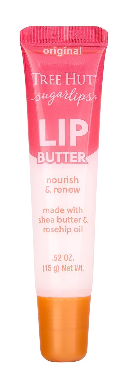 Tree Hut Original Sugarlips Lip Butter, Hydrating Lip Care to Lock in Moisture & Nourish Lips, Soft & Smooth Finish, 0.52 fl oz