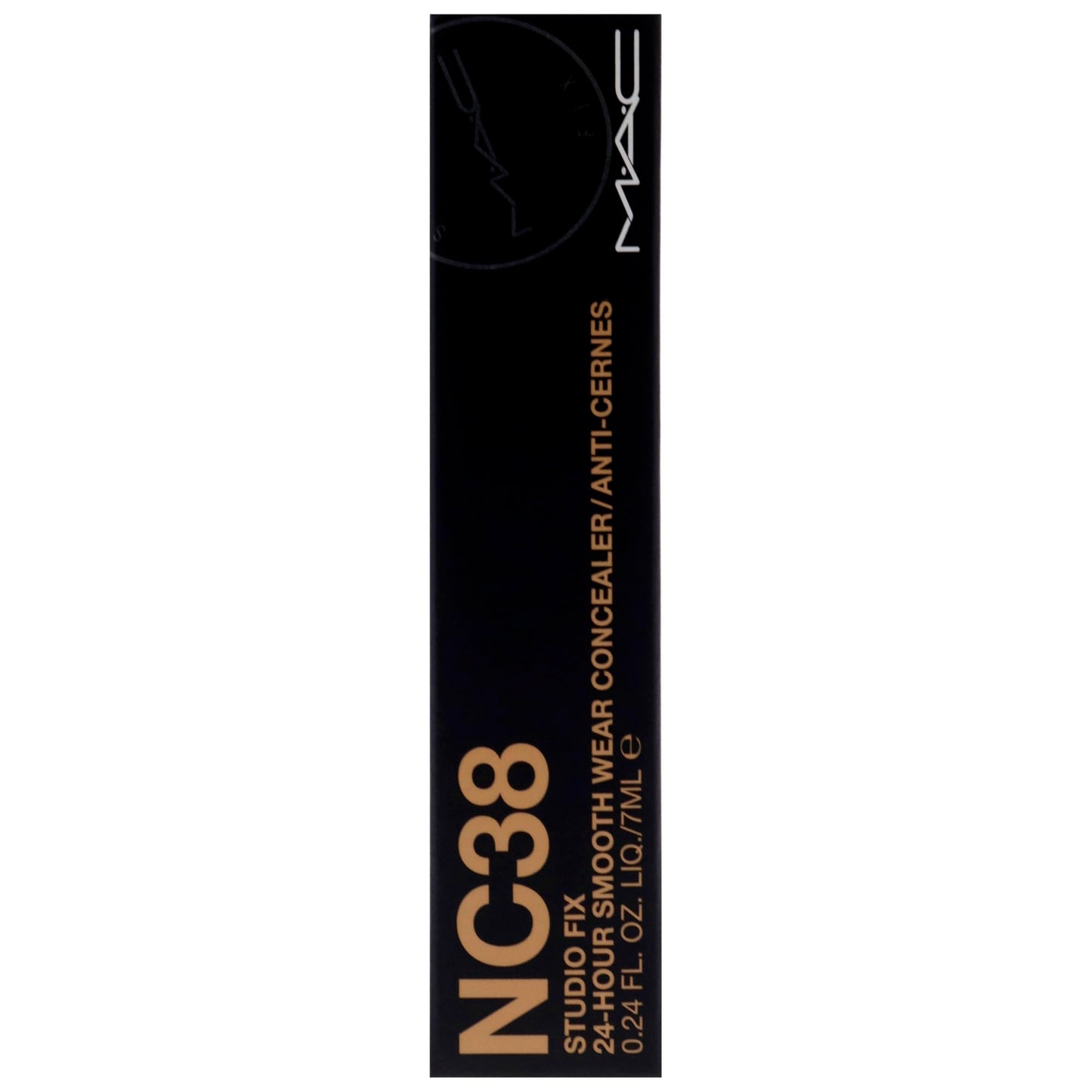 Studio Fix 24-Hour Smooth Wear Concealer - NC38 by MAC for Women - 0.24 oz Concealer