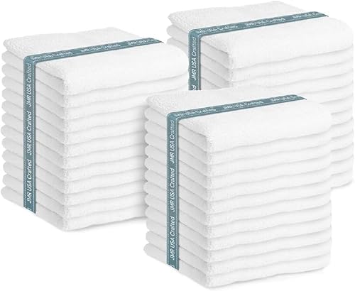 JMR Bulk-Friendly Essentials - Practical Cotton Towels - Economical 22" by 44" Multi-Purpose Towel - Absorbent, Quick-Drying, Soft, Lightweight…