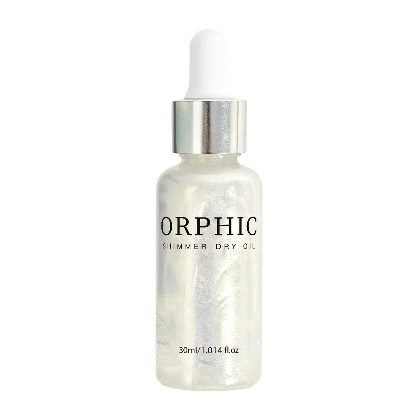 Orphic Shimmer Dry Oil, Body Glitter Oil Liquid Highlighter, Fast-Absorbing Face Brighten, Beauty Glowing Oils, Makeup Sparkle Shine Long Lasting