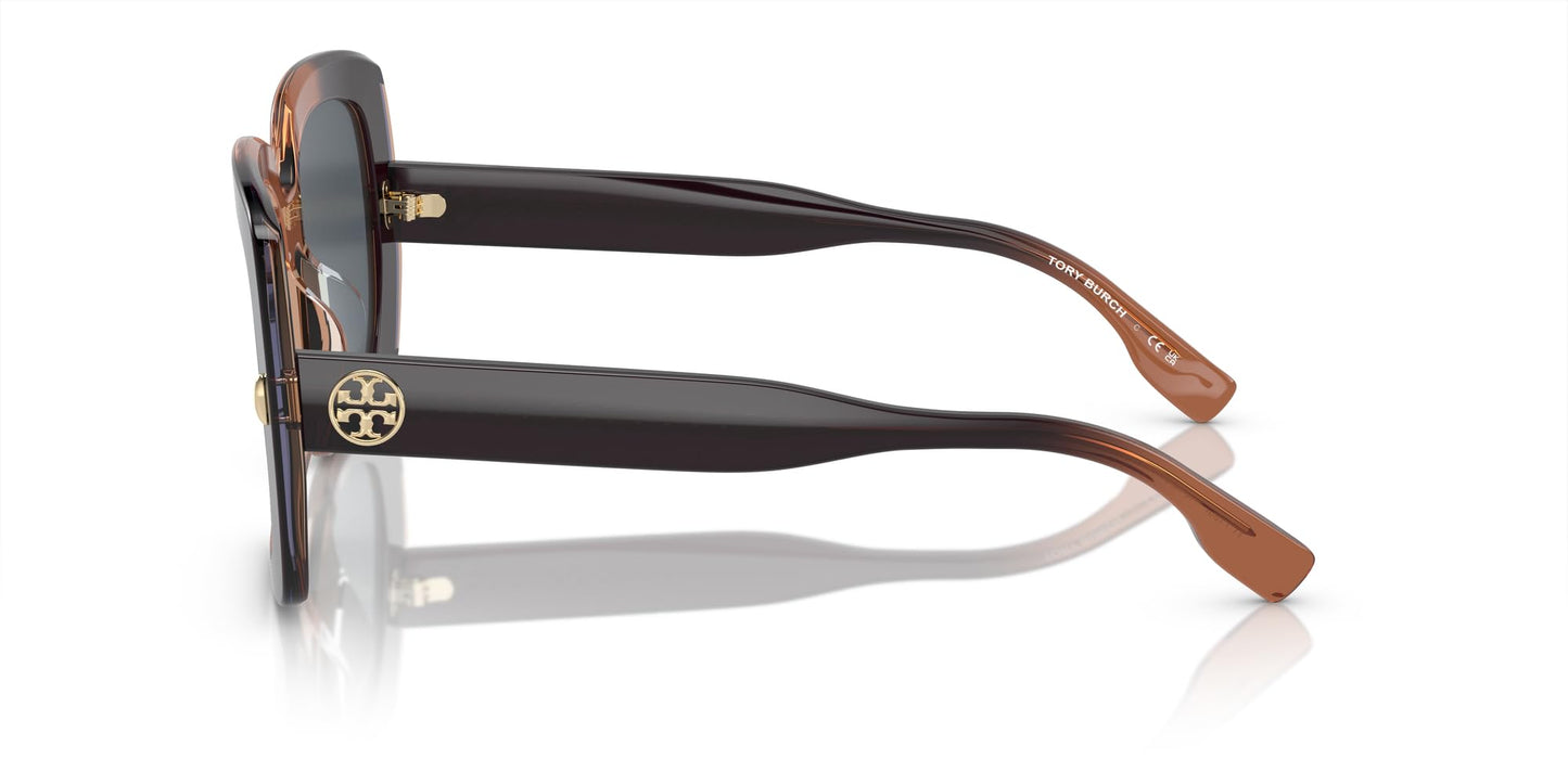 Tory Burch Sunglasses TY 7193 F 194587 Gradient Navy Dark Grey