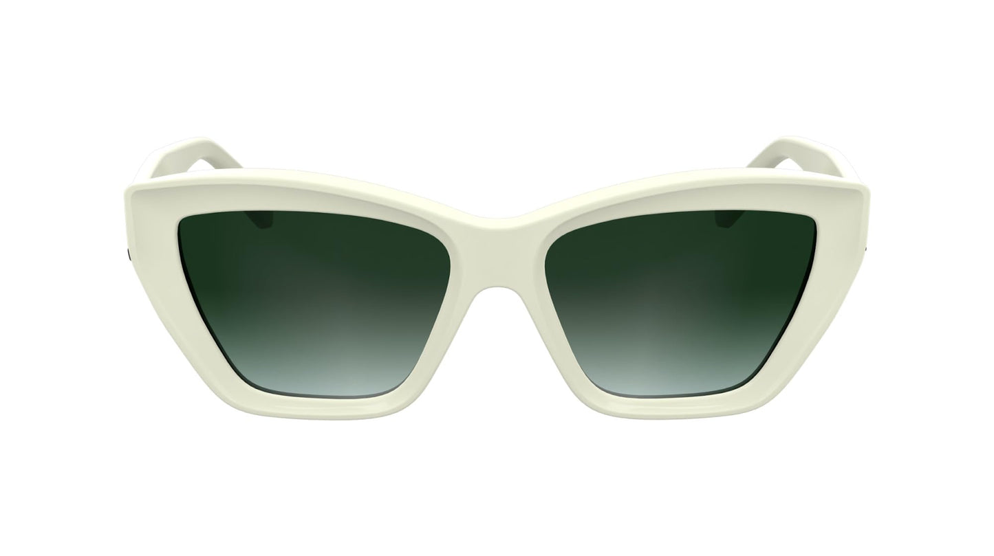 KARL LAGERFELD Women's Sunglasses KL6179S - White with Gradient Green Lens
