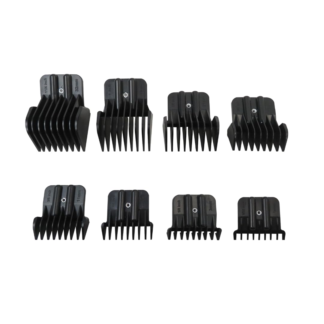 USonline911 8Pcs Replacement Trimmer Guards with Metal Spring Clip for BaBylissPRO Barberology FX787 & FX726 Trimmer - Cutting Lengths (1/32" 1/8" Beauty and Personal Care USonline911